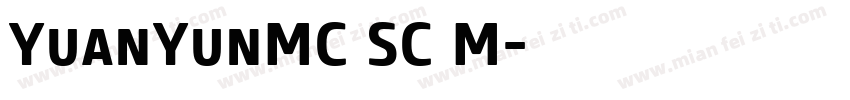 YuanYunMC SC M字体转换